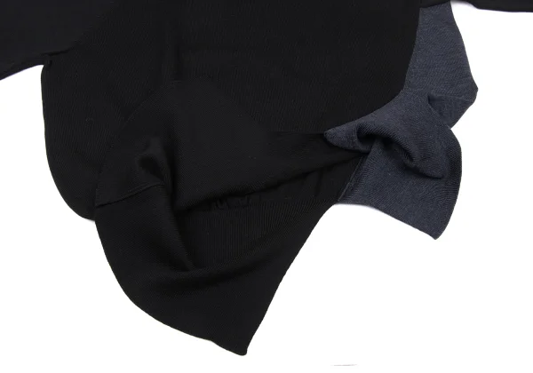 RISMAT by Y's Asymmetric Bi-color Panel Knit Sweater K-174829_009