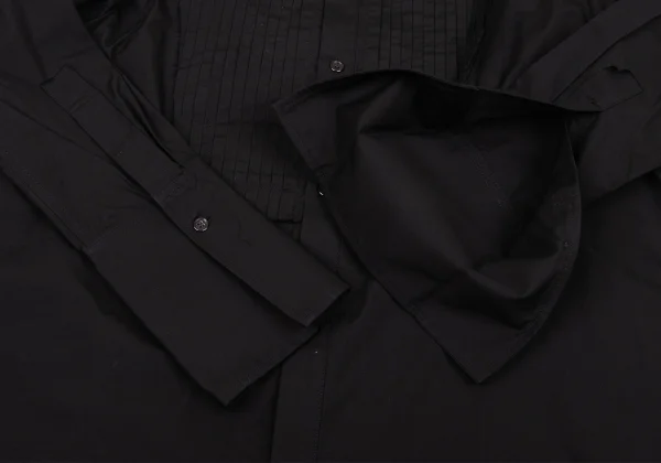 Yohji Yamamoto FEMME Pleats Pasted Cotton Shirt K-174832_010