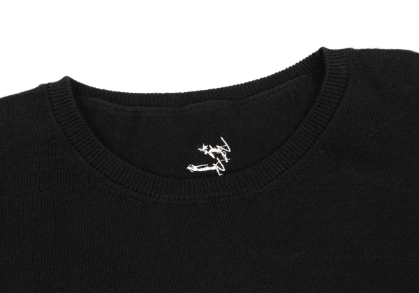 Yohji Yamamoto FEMME Cashmere Blended Cotton Knit Sweater K-174833_004