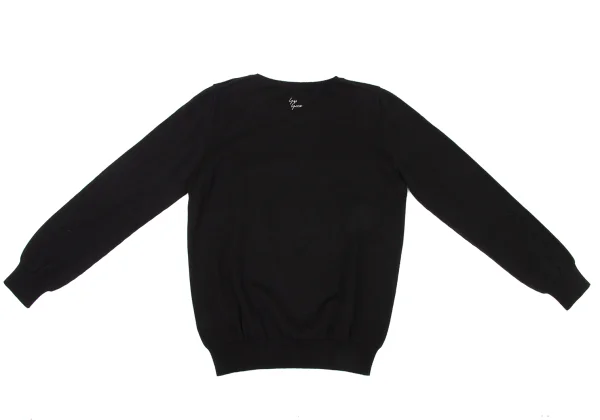 Yohji Yamamoto FEMME Cashmere Blended Cotton Knit Sweater K-174833_009