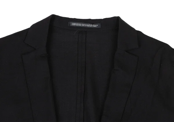 Yohji Yamamoto NOIR Wool Rayon Open Shoulder Jacket K-174834_004