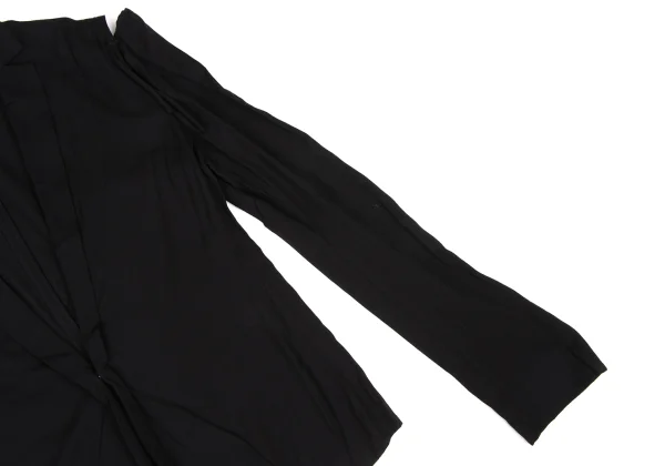 Yohji Yamamoto NOIR Wool Rayon Open Shoulder Jacket K-174834_005