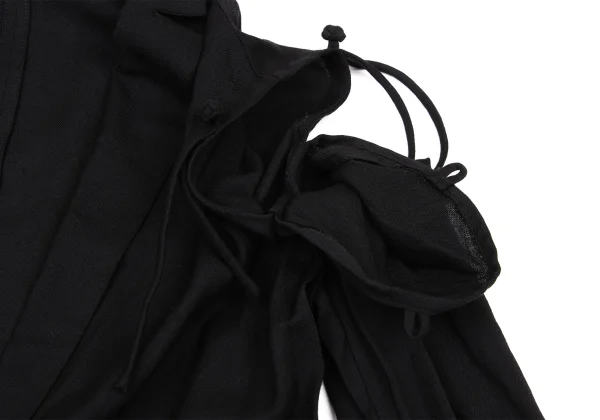 Yohji Yamamoto NOIR Wool Rayon Open Shoulder Jacket K-174834_007