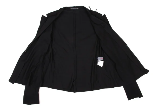 Yohji Yamamoto NOIR Wool Rayon Open Shoulder Jacket K-174834_011