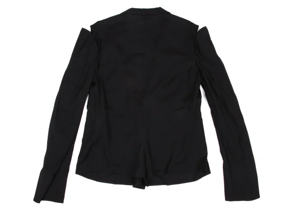 Yohji Yamamoto NOIR Wool Rayon Open Shoulder Jacket K-174834_012