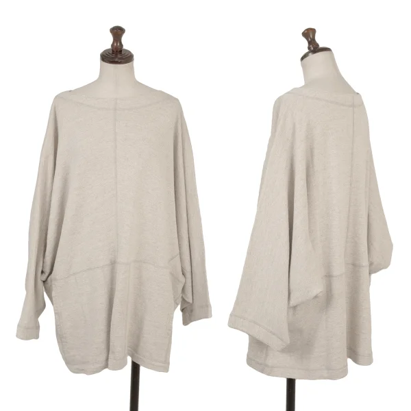 Plantation Wide Silhouette Dolman-sleeve Sweatshirt Ivory M K-174839_001