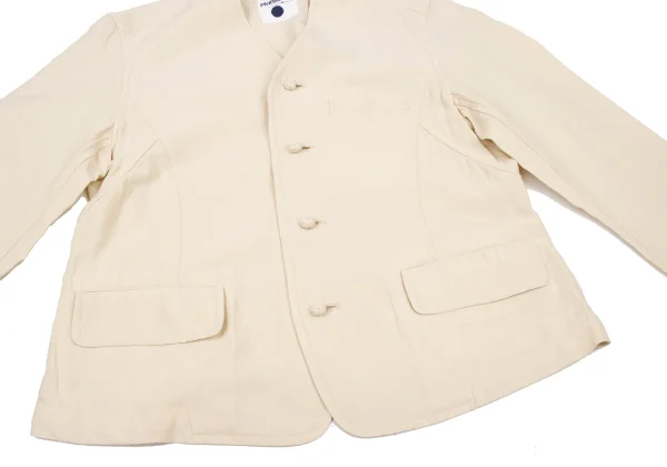 Plantation Cotton Linen Collarless Jacket K-174840_010