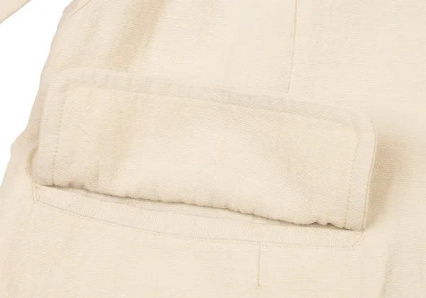 Plantation Cotton Linen Collarless Jacket K-174840_011