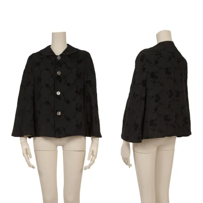 tricot COMME des GARCONS Flocked Floral Print Wool Jacket