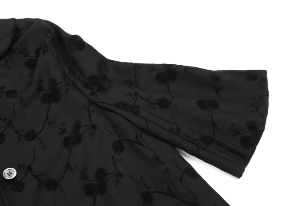 tricot COMME des GARCONS Flocked Floral Print Wool Jacket K-174842_006