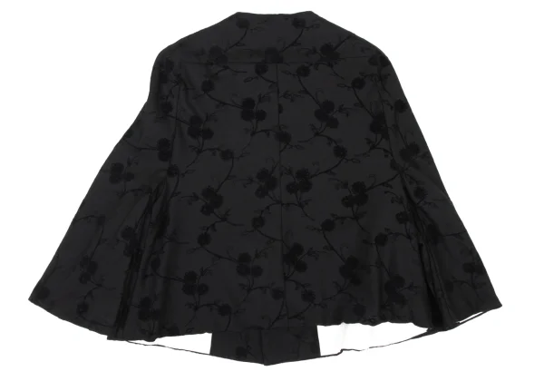tricot COMME des GARCONS Flocked Floral Print Wool Jacket K-174842_011