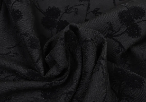 tricot COMME des GARCONS Flocked Floral Print Wool Jacket K-174842_013