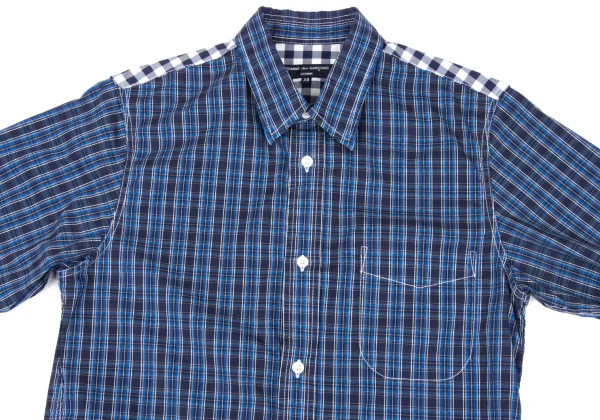 COMME des GARCONS HOMME Check Switching Stretch Shirt K-174843_002