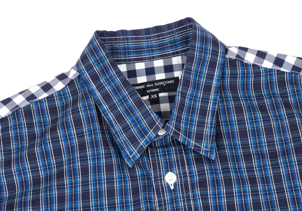 COMME des GARCONS HOMME Check Switching Stretch Shirt K-174843_003