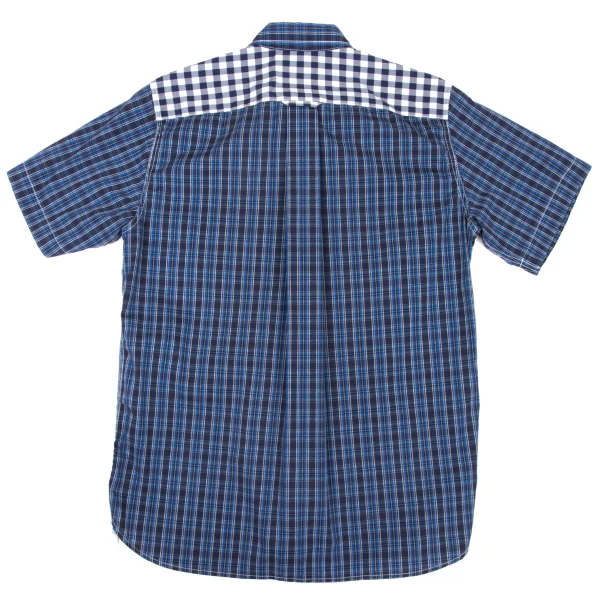 COMME des GARCONS HOMME Check Switching Stretch Shirt K-174843_010