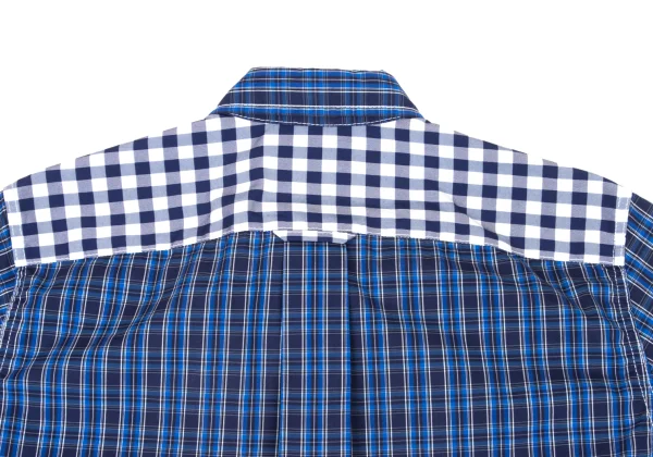 COMME des GARCONS HOMME Check Switching Stretch Shirt K-174843_011