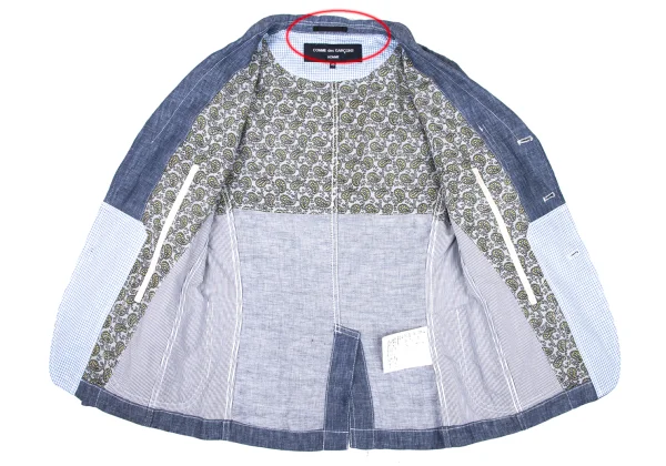 COMME des GARCONS HOMME Stitch Linen Jacket  K-174844_010