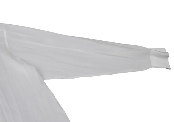 ISSEY MIYAKE MEN WHITE LABEL Wrinkle Pleated Band-Collar Shirt K-174851_005