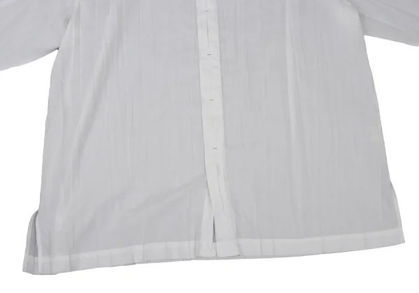 ISSEY MIYAKE MEN WHITE LABEL Wrinkle Pleated Band-Collar Shirt K-174851_008