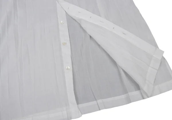 ISSEY MIYAKE MEN WHITE LABEL Wrinkle Pleated Band-Collar Shirt K-174851_010