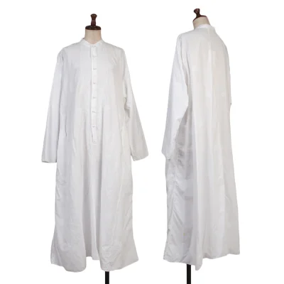 ASHA BY MDS Embroidered Pullover Band-Collar Shirt Dress