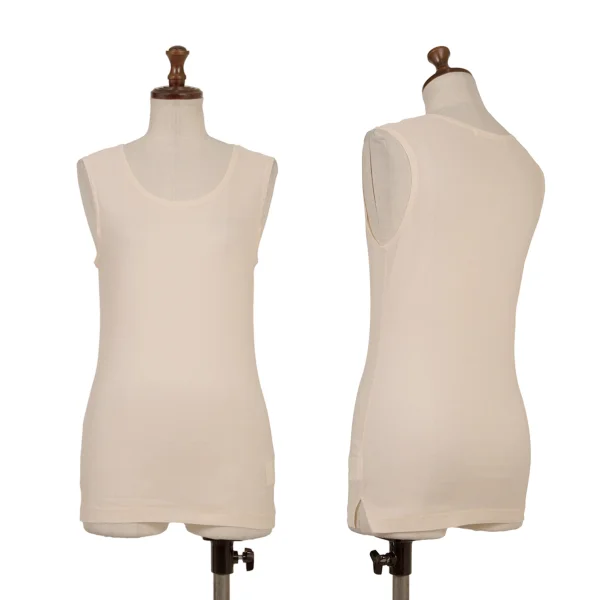 Yohji Yamamoto FEMME Silk Tank Top Pink 3 K-174856_001