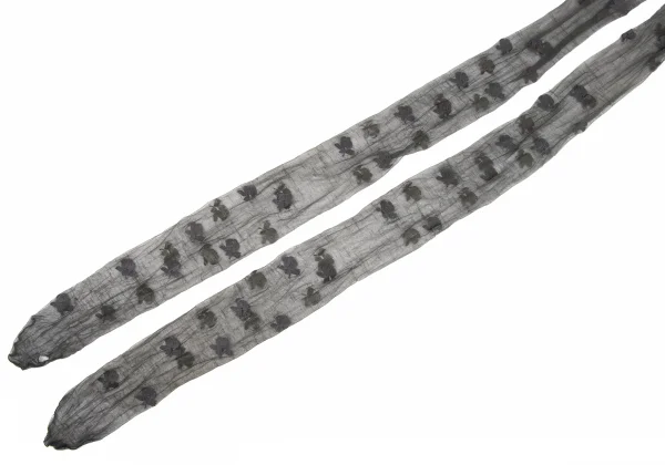 COMME des GARCONS Floral Flocked Mesh Long Stockings K-174857_004