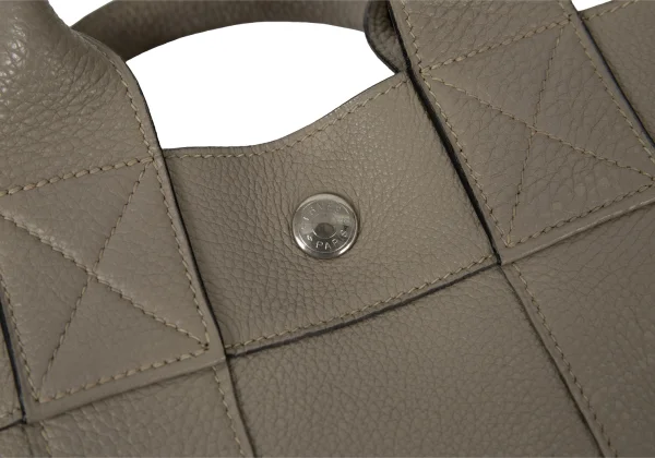 HERMES Fourre-Tout Leather Handbag K-174858_014