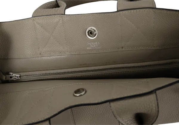 HERMES Fourre-Tout Leather Handbag K-174858_019