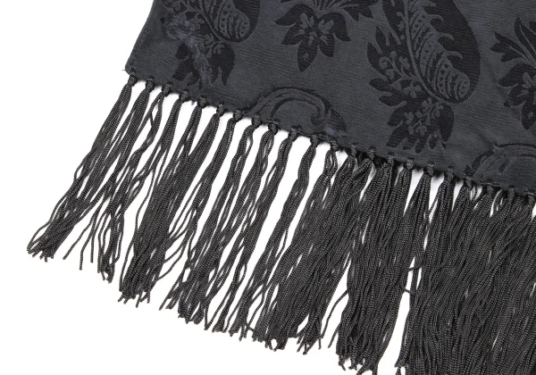 GIORGIO ARMANI Wool Botanical Jacquard Fringe Stole K-174868_002