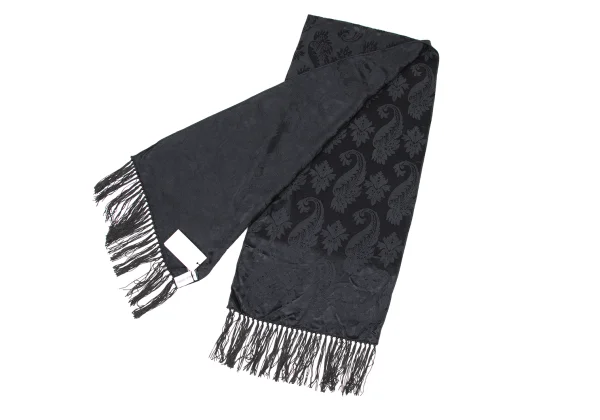 GIORGIO ARMANI Wool Botanical Jacquard Fringe Stole K-174868_005