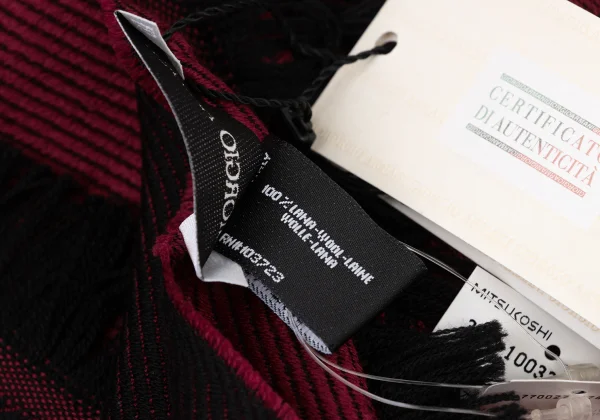 GIORGIO ARMANI Wool Bicolor Logo Jacquard Stole K-174869_008