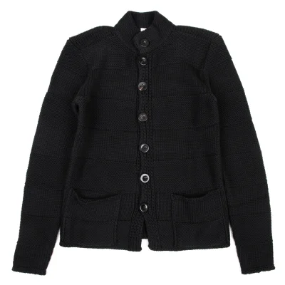 ARMANI COLLEZIONI Cotton Blend Switching Cardigan