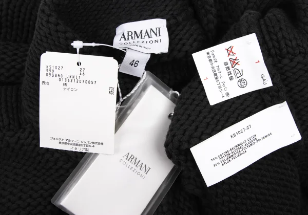 ARMANI COLLEZIONI Cotton Blend Switching Cardigan K-174872_012