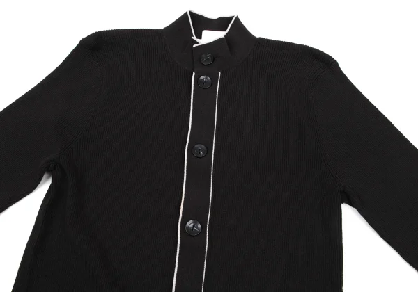 ARMANI COLLEZIONI Rayon Blend Ribbed Cardigan K-174873_002