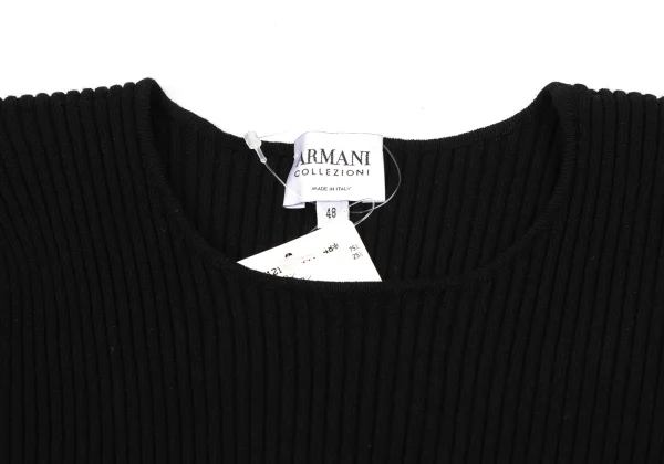 ARMANI COLLEZIONI Rayon Poly Blend Ribbed Knit Top K-174874_003