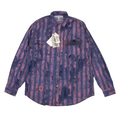 FERRE JEANS Faded Stripe Print Long Sleeved Shirt