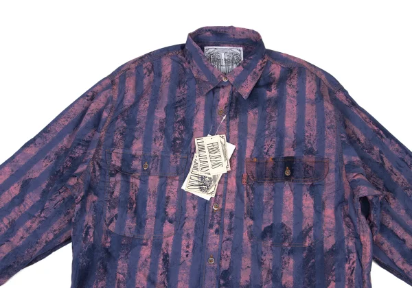 FERRE JEANS Faded Stripe Print Long Sleeved Shirt K-174881_002