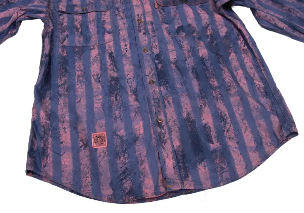 FERRE JEANS Faded Stripe Print Long Sleeved Shirt K-174881_010