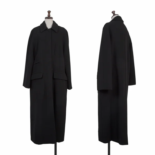 SPORTMAX Wool Snap Button Coat Black 40 K-174884_001