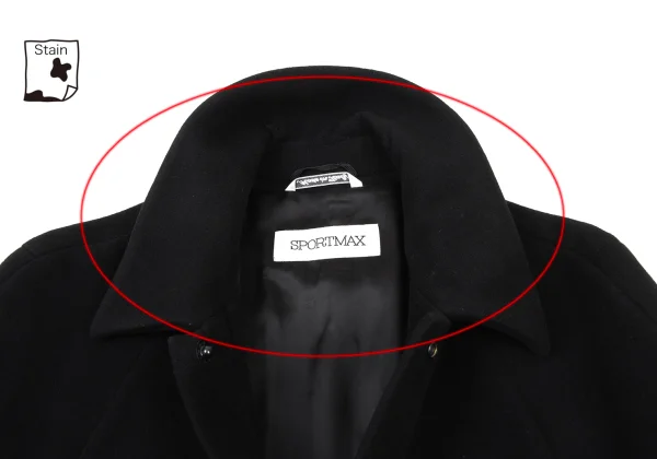 SPORTMAX Wool Snap Button Coat K-174884_005