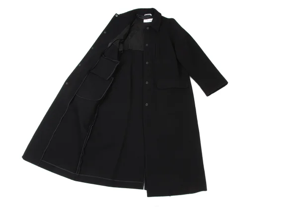 SPORTMAX Wool Snap Button Coat K-174884_013