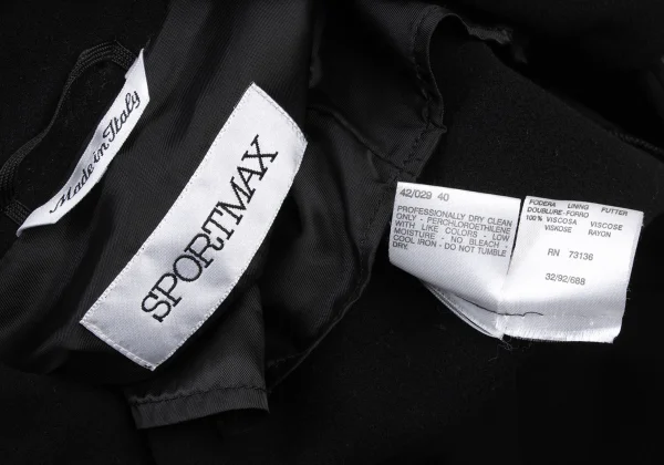 SPORTMAX Wool Snap Button Coat K-174884_018