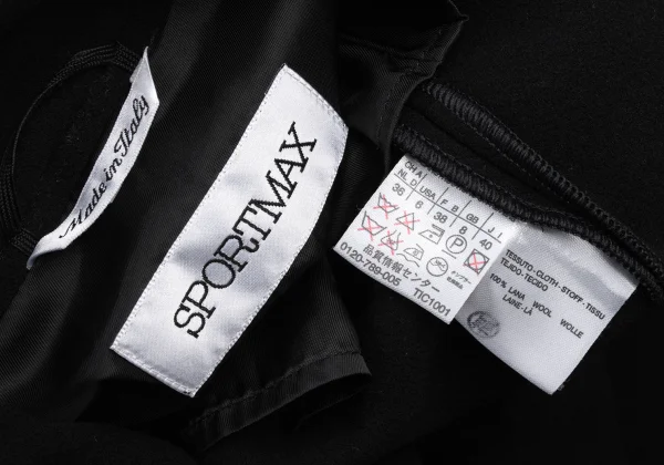 SPORTMAX Wool Snap Button Coat K-174884_019