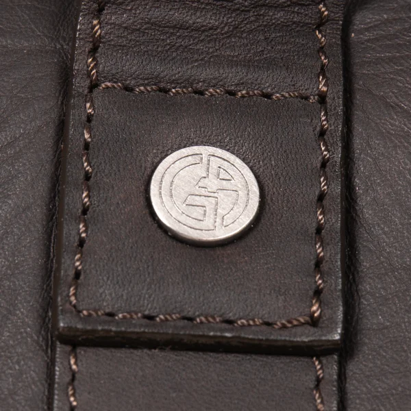 GIORGIO ARMANI 2way Leather Shoulder Bag K-174887_003