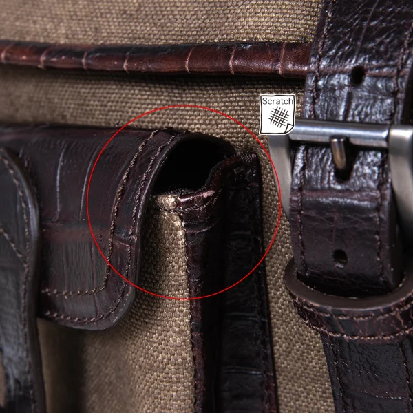 GIORGIO ARMANI Leather Switching Messenger Bag K-174888_005