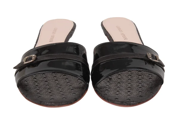 GIORGIO ARMANI Leather Mule Sandals  K-174890_002