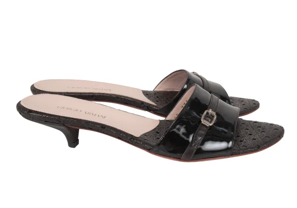 GIORGIO ARMANI Leather Mule Sandals  K-174890_005