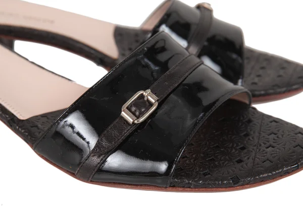 GIORGIO ARMANI Leather Mule Sandals  K-174890_006
