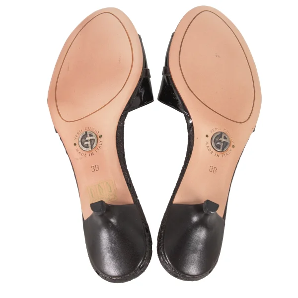 GIORGIO ARMANI Leather Mule Sandals  K-174890_012